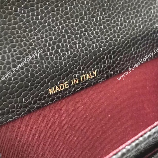 Chanel Classic Card Holder A31504 black gold-Tone Metal