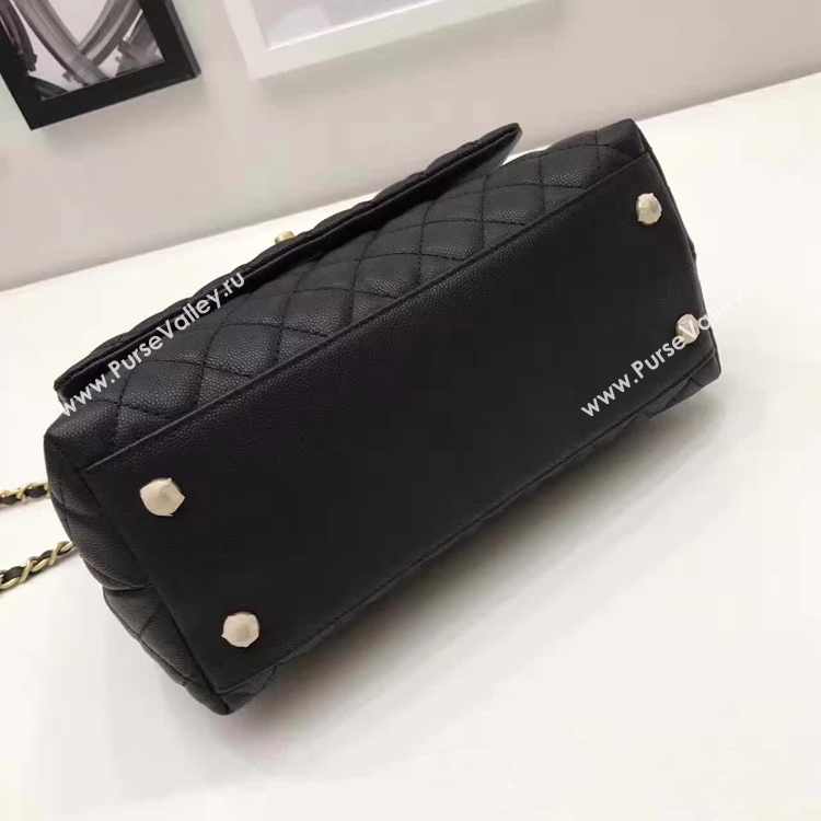 Chanel Classic Red Top Handle Bag Original Leather A92991 black Gold chain