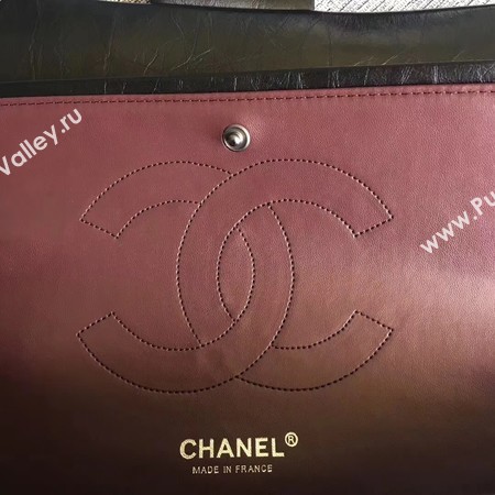 Chanel Flap Shoulder Bag Black Original Calfskin Leather 277 Silver