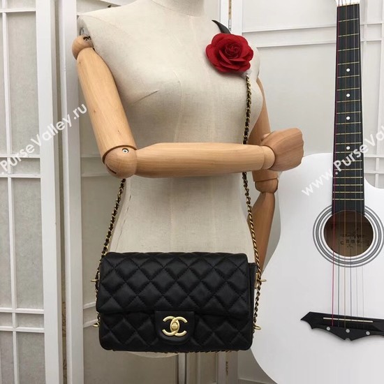 Chanel mini Sheepskin Leather cross-body bag 5698 black