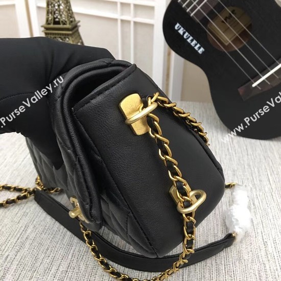 Chanel mini Sheepskin Leather cross-body bag 5698 black