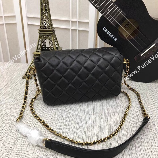 Chanel mini Sheepskin Leather cross-body bag 5698 black