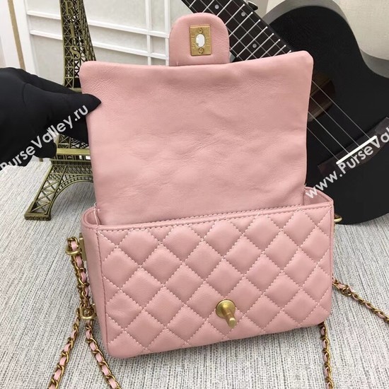 Chanel mini Sheepskin Leather cross-body bag 5698 pink