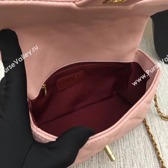 Chanel mini Sheepskin Leather cross-body bag 5698 pink