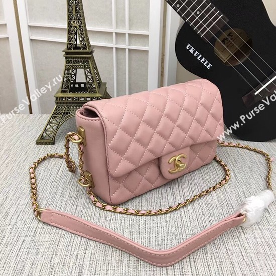 Chanel mini Sheepskin Leather cross-body bag 5698 pink