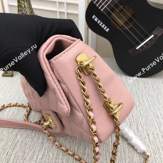 Chanel mini Sheepskin Leather cross-body bag 5698 pink