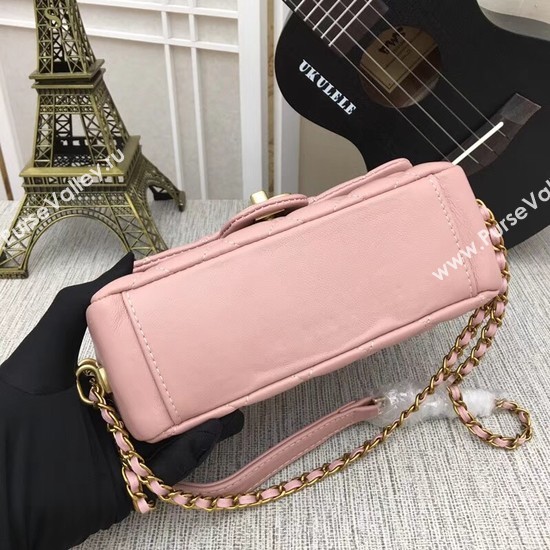 Chanel mini Sheepskin Leather cross-body bag 5698 pink