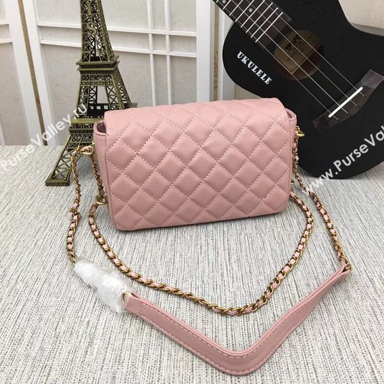 Chanel mini Sheepskin Leather cross-body bag 5698 pink