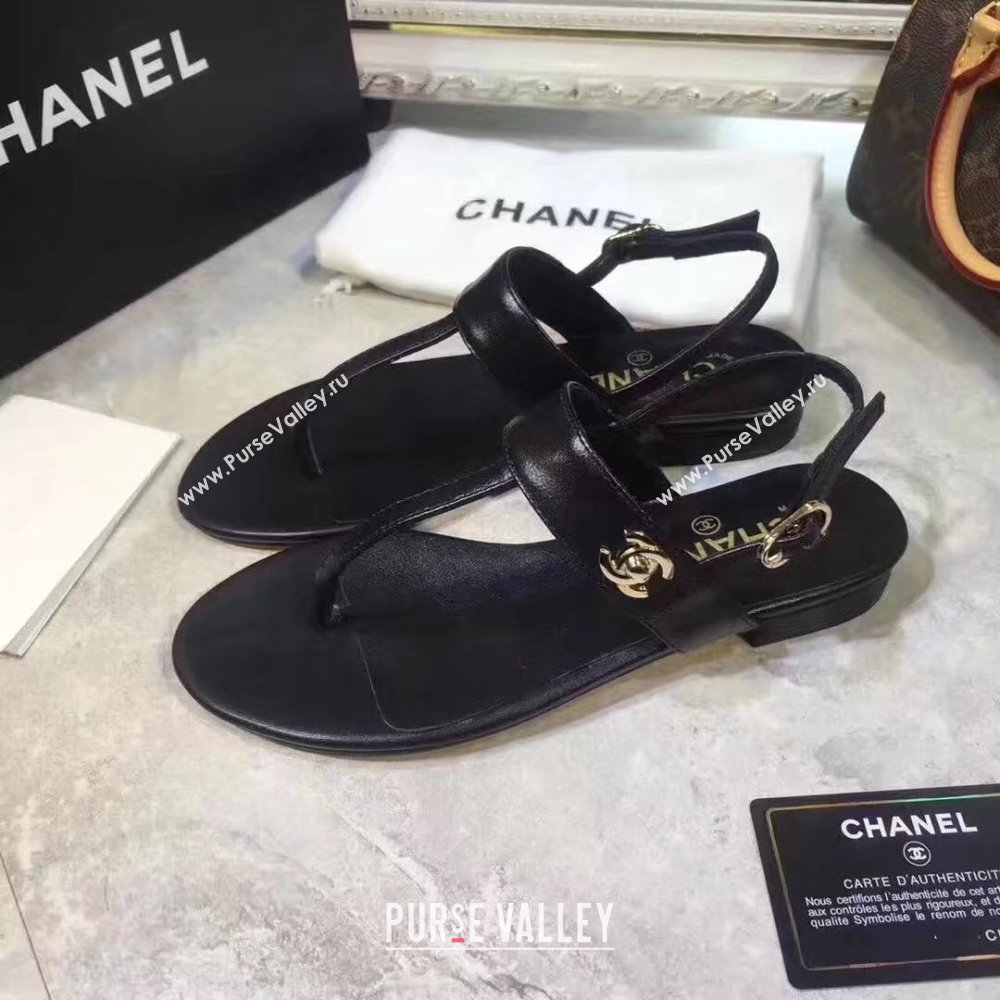 Chanel sandals CH2338HLL black