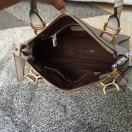 Chloe Marcie original Calfskin Leather Top Handle Bag 166320 grey