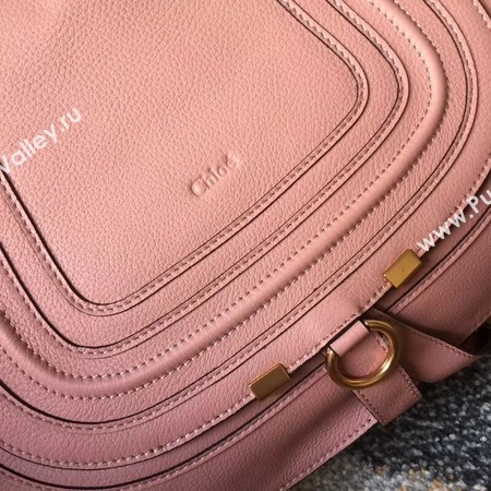 Chloe Marcie original Calfskin Leather Top Handle Bag 166320  pink