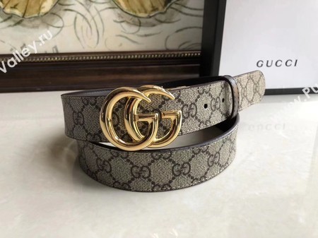 Gucci 35MM Leather Belt 414525 Brown