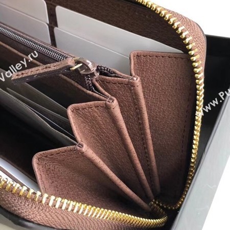 Gucci Calfskin Leather Wallet 523154 brown