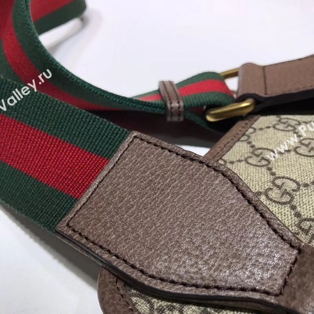 Gucci GG canvas supreme waist pack 489617 brown