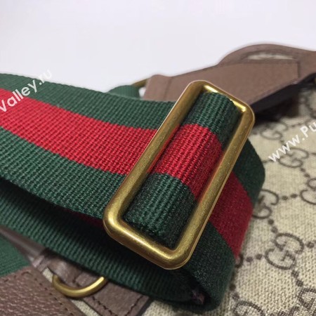 Gucci GG canvas supreme waist pack 489617 brown