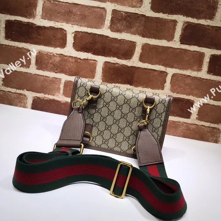 Gucci GG canvas supreme waist pack 489617 brown