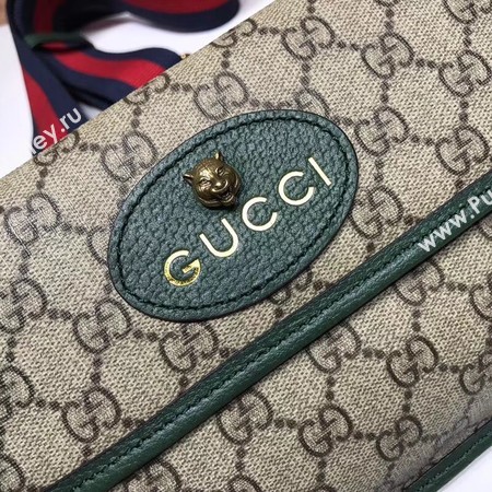 Gucci GG canvas supreme waist pack 489617 green