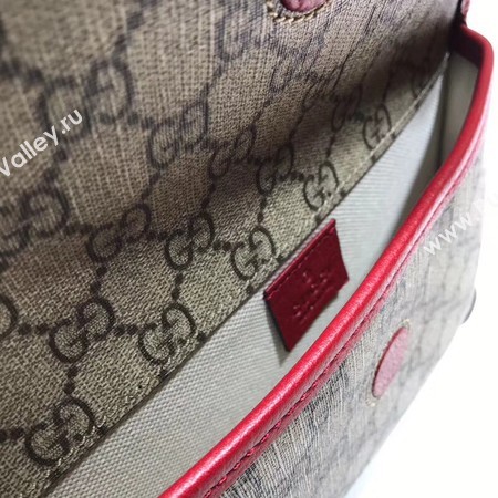Gucci GG canvas supreme waist pack 489617 red