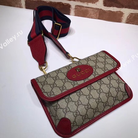 Gucci GG canvas supreme waist pack 489617 red