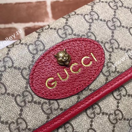 Gucci GG canvas supreme waist pack 489617 red