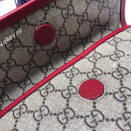 Gucci GG canvas supreme waist pack 489617 red