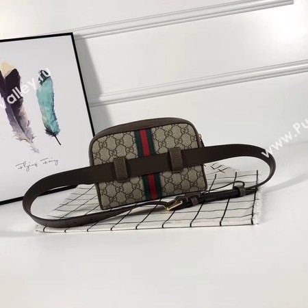 Gucci  GG original canvas ophidia supreme small Pocket 517075 brown