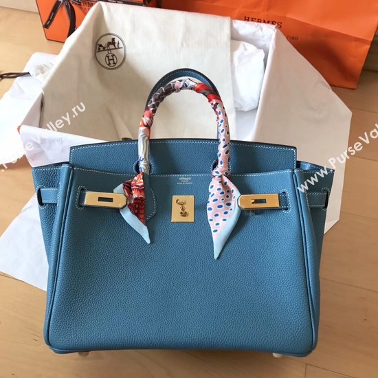 Hermes Birkin Tote Bag Original Togo Leather BK35 blue