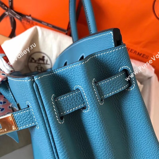 Hermes Birkin Tote Bag Original Togo Leather BK35 blue