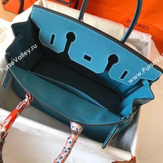 Hermes Birkin Tote Bag Original Togo Leather BK35 blue