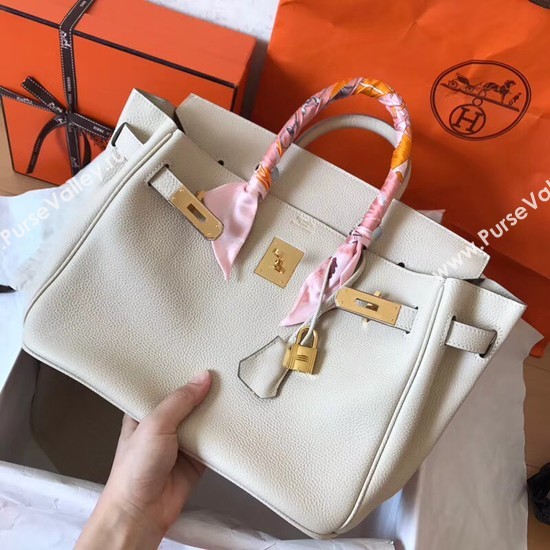 Hermes Birkin Tote Bag Original Togo Leather BK35 cream