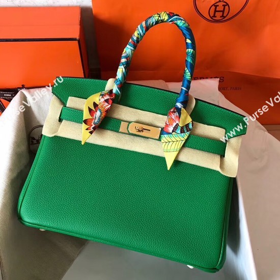 Hermes Birkin Tote Bag Original Togo Leather BK35 green