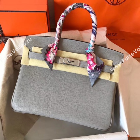 Hermes Birkin Tote Bag Original Togo Leather BK35 grey