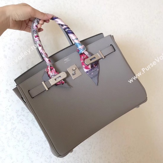 Hermes Birkin Tote Bag Original Togo Leather BK35 grey