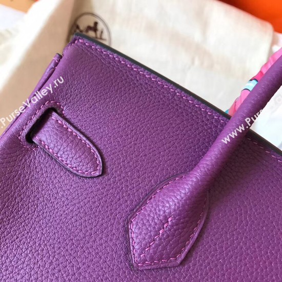Hermes Birkin Tote Bag Original Togo Leather BK35 purple