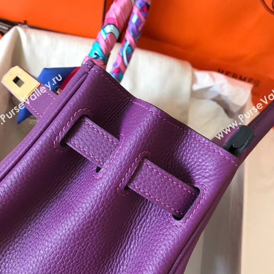 Hermes Birkin Tote Bag Original Togo Leather BK35 purple