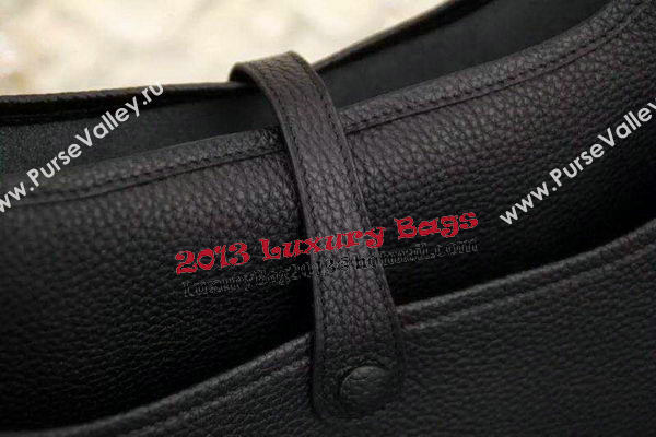 Hermes Evelyne 28cm Messenger Bag Original Leather H1188 Black