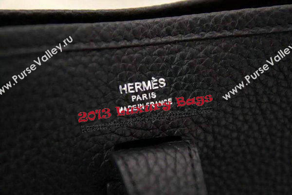 Hermes Evelyne 28cm Messenger Bag Original Leather H1188 Black