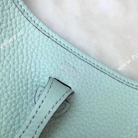 Hermes Evelyne mini 17cm Messenger Bag Original Calf Leather H1187 Light Green