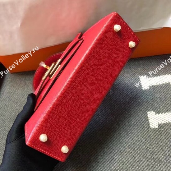 Hermes Kelly 20cm Tote Bag Original Epsom Leather KL20 red