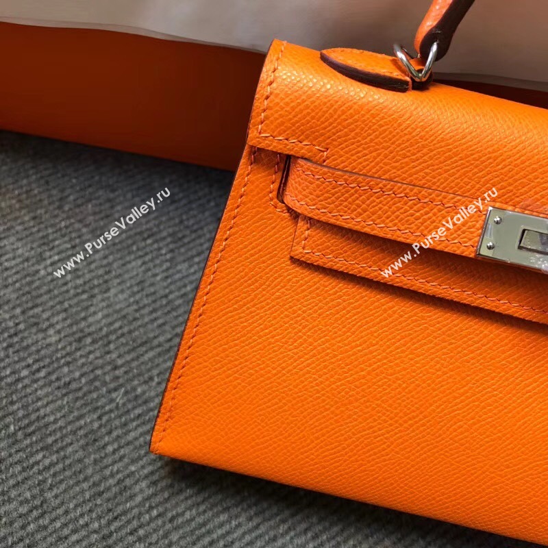 Hermes Kelly Tote Bag Original epsom  Leather KL20 Orange