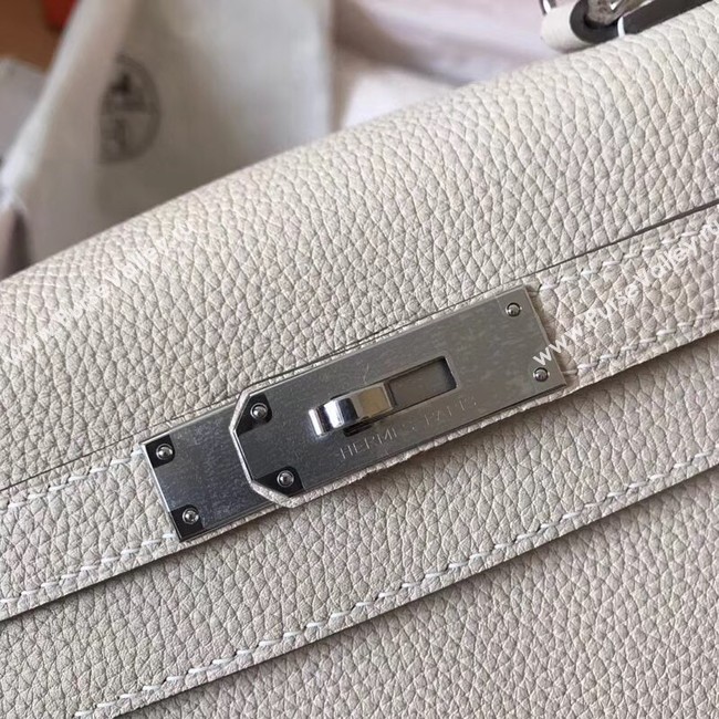 Hermes original Togo leather kelly bag KL320 cream