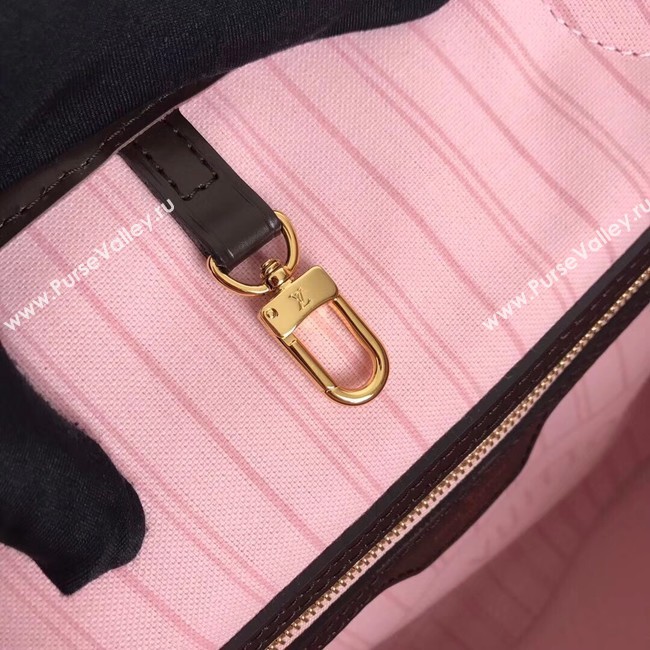 Louis Vuitton Damier Ebene Original NEVERFULL MM N41358 pink