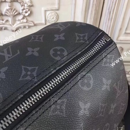 Louis Vuitton Monogram Eclipse Canvas KEEPALL 41418 LF Black