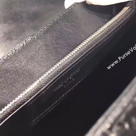 SAINT LAURENT Loulou Monogram medium quilted leather shoulder bag 74558 black