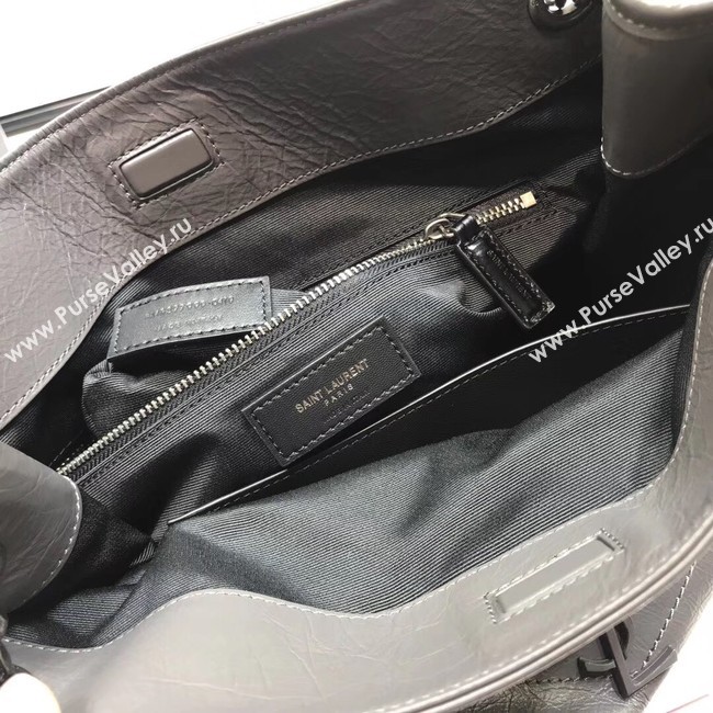 SAINT LAURENT Niki Medium leather shoulder bag 5814 grey