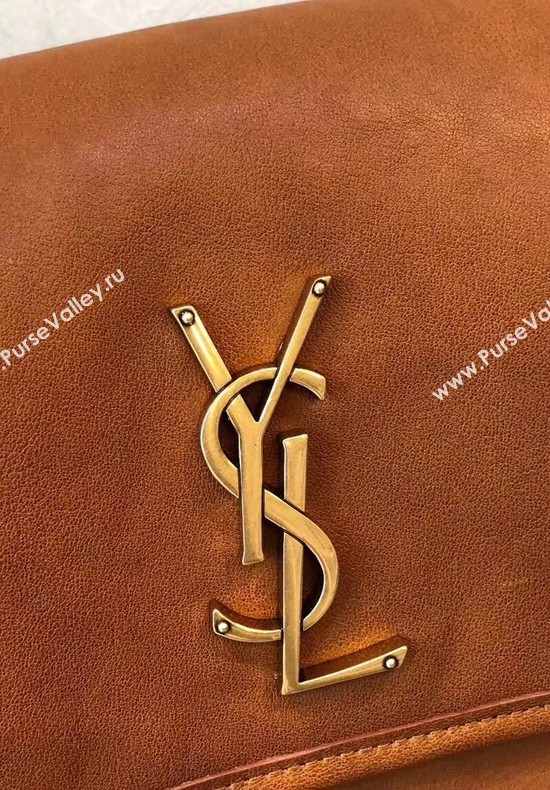 SAINT LAURENT Niki monogram medium leather shoulder bag 504865 Camel