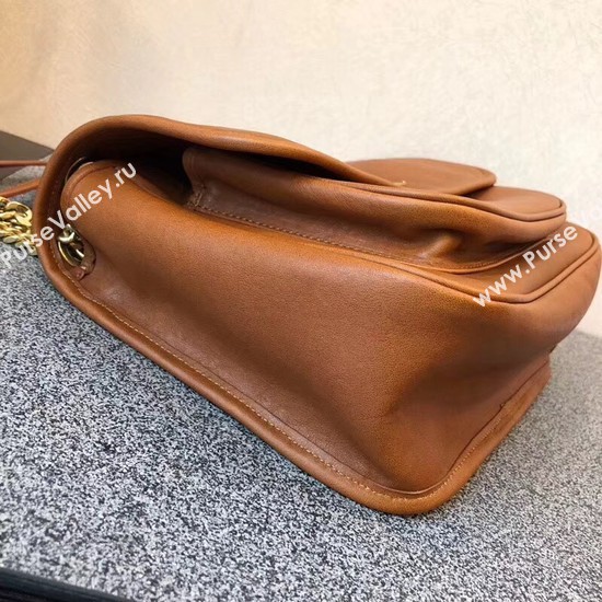 SAINT LAURENT Niki monogram medium leather shoulder bag 504865 Camel