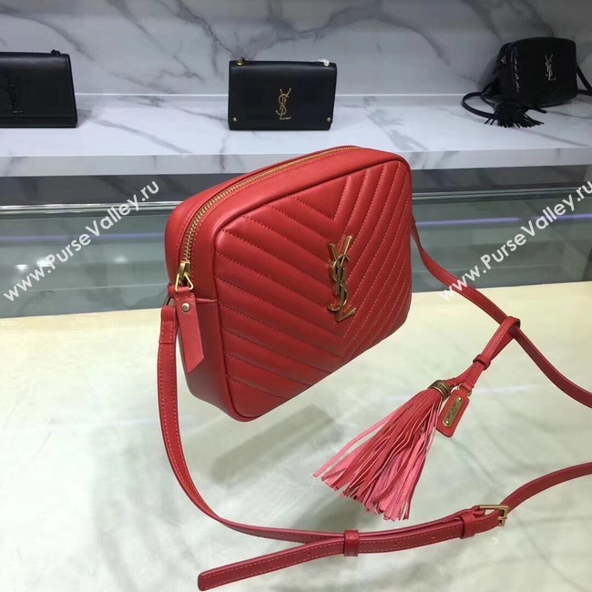 Saint Laurent Lou Medium Camera Bag 520534 red