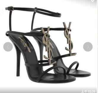 Yves Saint Laurent Pump Sandals Patent YSL263LWR