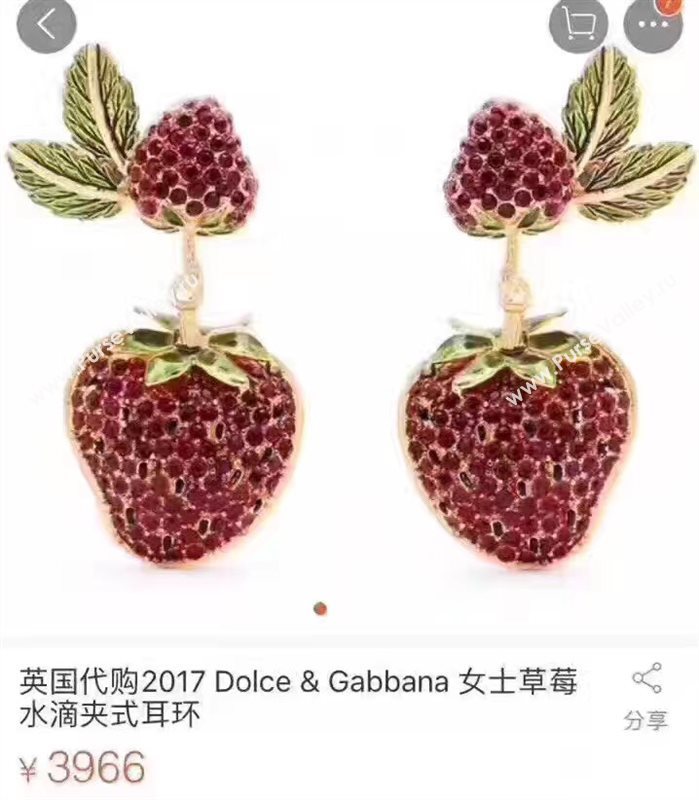 Dolce Gabbana D&G earrings 3782